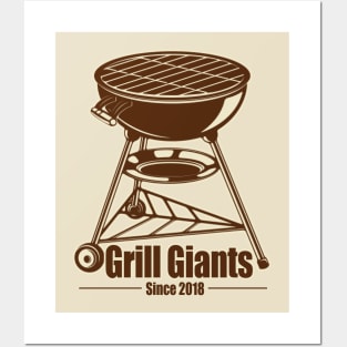 Grill Giants Retro T-shirt Posters and Art